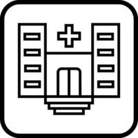 icono de vector de hospital