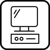 icono de vector de computadora