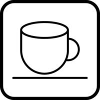 icono de vector de taza