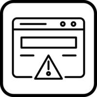 web error vector icono