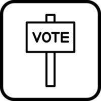 icono de vector de voto