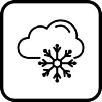 icono de vector nevado