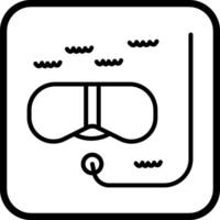 Snorkeling Vector Icon