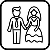 icono de vector de pareja