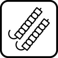 Skewer Vector Icon