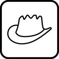 icono de vector de sombrero de vaquero