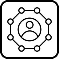 red compartir vector icono