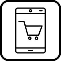 icono de vector de tienda online