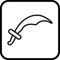 icono de vector de espada árabe