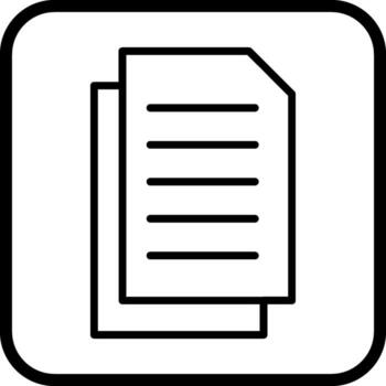 icono de vector de documento