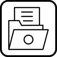 List Folder Vector Icon