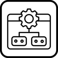 icono de vector de características de proyecto