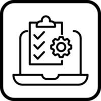 Online Checklist Vector Icon