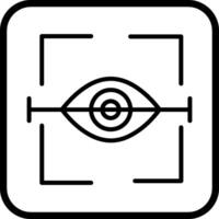 icono de vector de exploración ocular