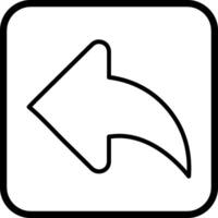 Left Back Arrow Vector Icon