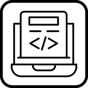 icono de vector de codificación