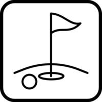 icono de vector de golf