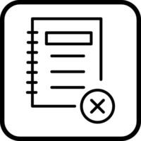 Unchecked Notes Vector Icon