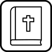 icono de vector de libro religioso