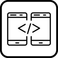 icono de vector de código