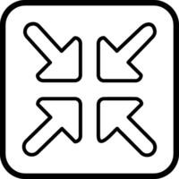 Reduce Arrow Vector Icon