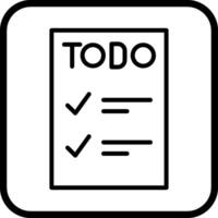 icono de vector de lista de tareas