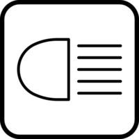 Headlight Vector Icon