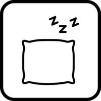 icono de vector de almohada