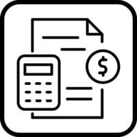 icono de vector de contabilidad