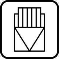 icono de vector de caja de cigarros