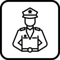 Police Man Vector Icon