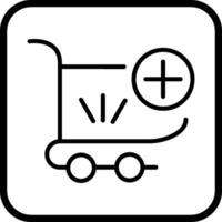 añadir al icono de vector de carrito