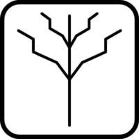 árbol sin hojas vector icono