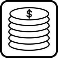 Stack of Coins Vector Icon