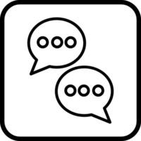 Chat Conversation Vector Icon