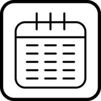icono de vector de calendario