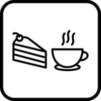 icono de vector de café servido