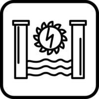 icono de vector de energía hidroeléctrica