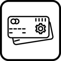 icono de vector de configuración de pago