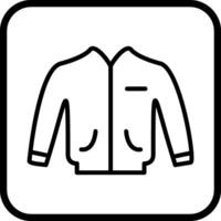 icono de vector de chaqueta