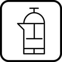 French Press Vector Icon