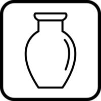 Vase Exhibit Vector Icon