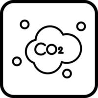 icono de vector de dióxido de carbono