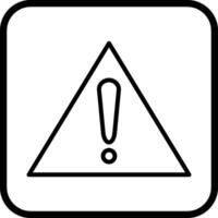 icono de vector de señal de precaución