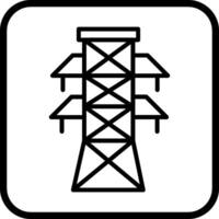 icono de vector de torre de electricidad