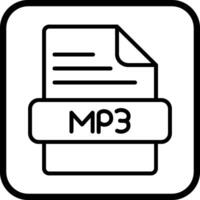 icono de vector de mp3