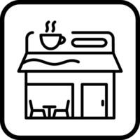 icono de vector de cafetería
