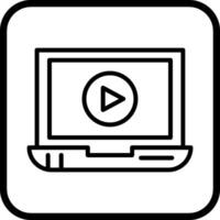 Video Screening Vector Icon