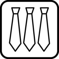 Three Ties Vector Icon