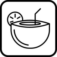 Coconut Drink Vector Icon